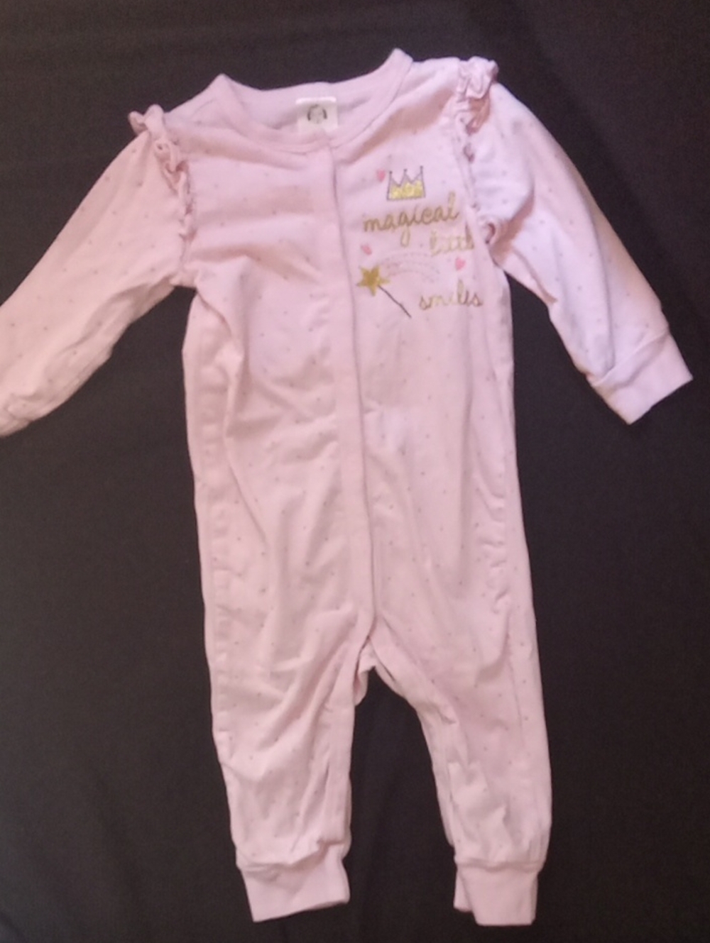 Gerber Light Pink  One-Piece with Magical Crown Graphic